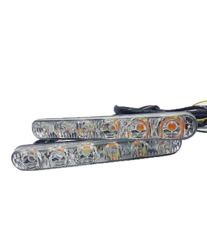 Mark X Style Front LED DRL White Color 6 LED - Pair