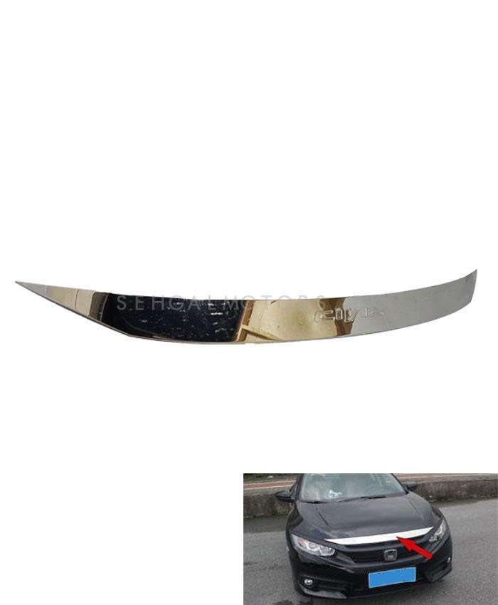 Honda Civic Chrome Bonnet Trim - Model 2016-2021