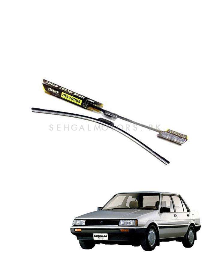 Toyota Corolla 5th Generation Maximus Premium Silicone Wiper Blades - Model 1983-1987