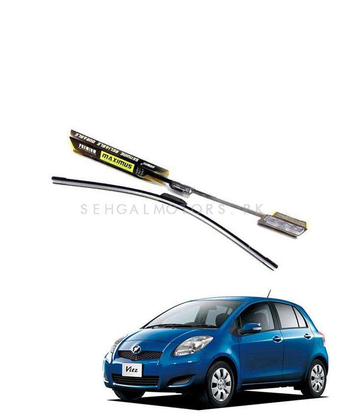 Toyota Vitz Maximus Premium Silicone Wiper Blades - Model 2005-2011