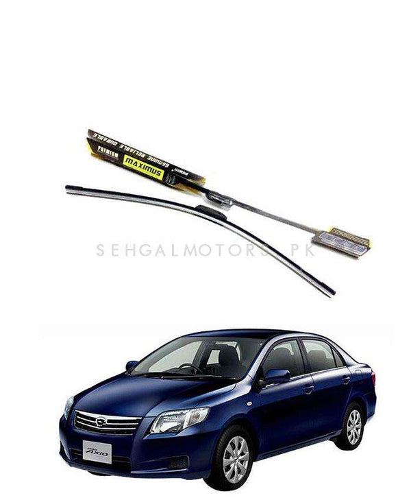 Toyota Corolla Axio Maximus Premium Silicone Wiper Blades - Model 2006-2012