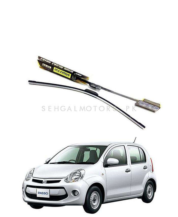 Toyota Passo 2nd Genration Maximus Premium Silicone Wiper Blades - Model 2010-2016