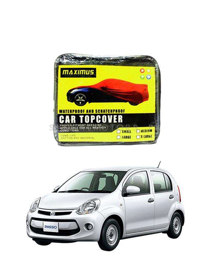 Toyota Passo 2nd Genration Maximus Non Woven Scratchproof Waterproof Top Cover - Model 2010-2016