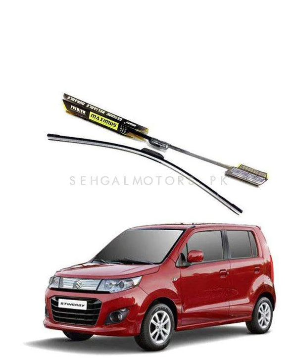 Suzuki Wagon R Stingray Maximus Premium Silicone Wiper Blades - Model 2012-2021