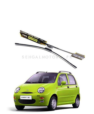 Cherry QQ Maximus Premium Silicone Wiper Blades - Model 2003 - 2012