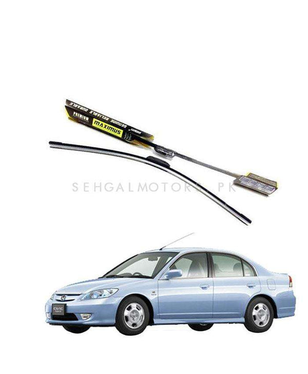 Honda Civic Hybrid Maximus Premium Silicone Wiper Blades - Model 2001-2005