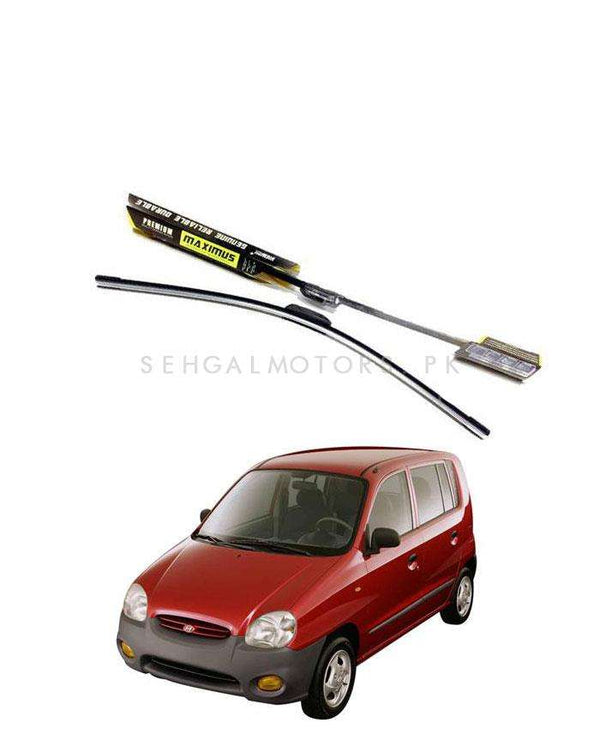 Hyundai Santro Maximus Premium Silicone Wiper Blades - Model 1997 - 2003