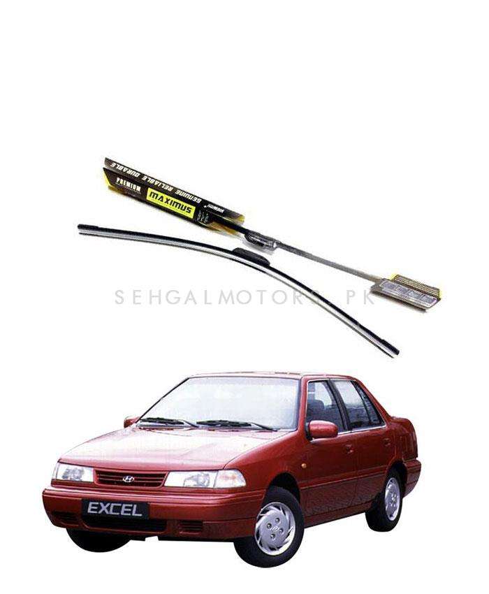 Hyundai Excel Maximus Premium Silicone Wiper Blades - Model 1989 - 1994