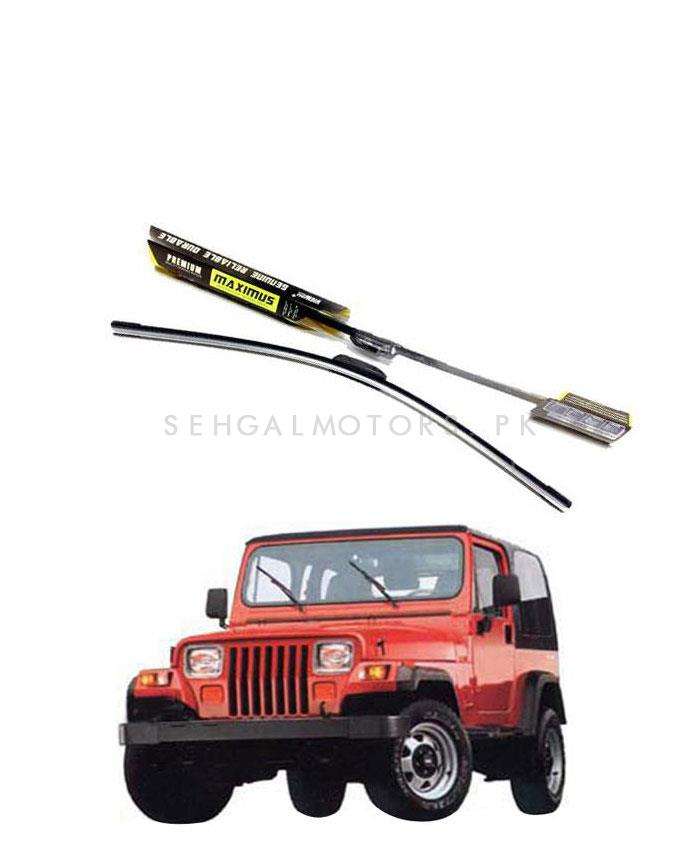 Jeep Wrangler Maximus Premium Silicone Wiper Blades - Model 1987 - 1995