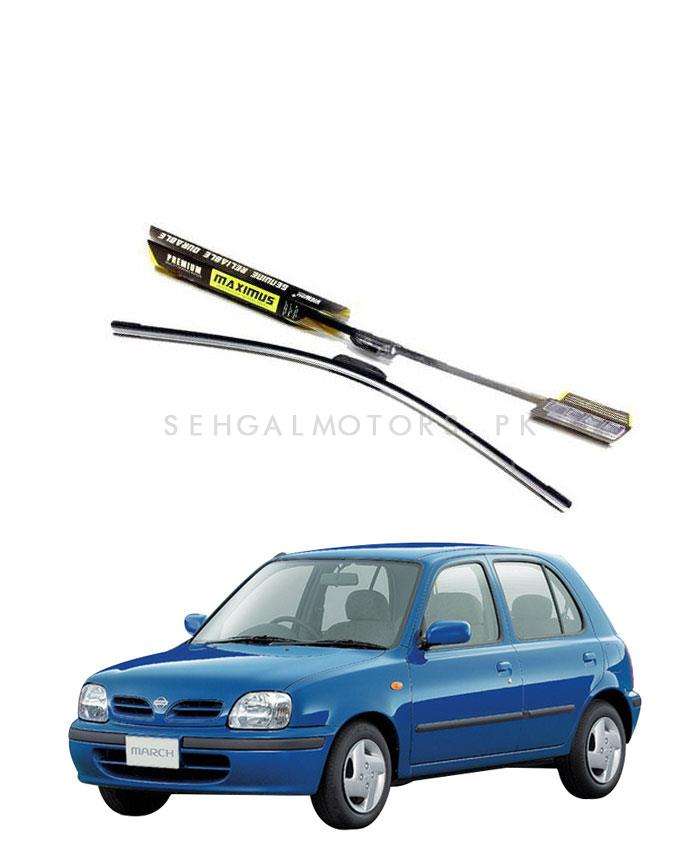 Nissan March Maximus Premium Silicone Wiper Blades - Model 1992 - 2003