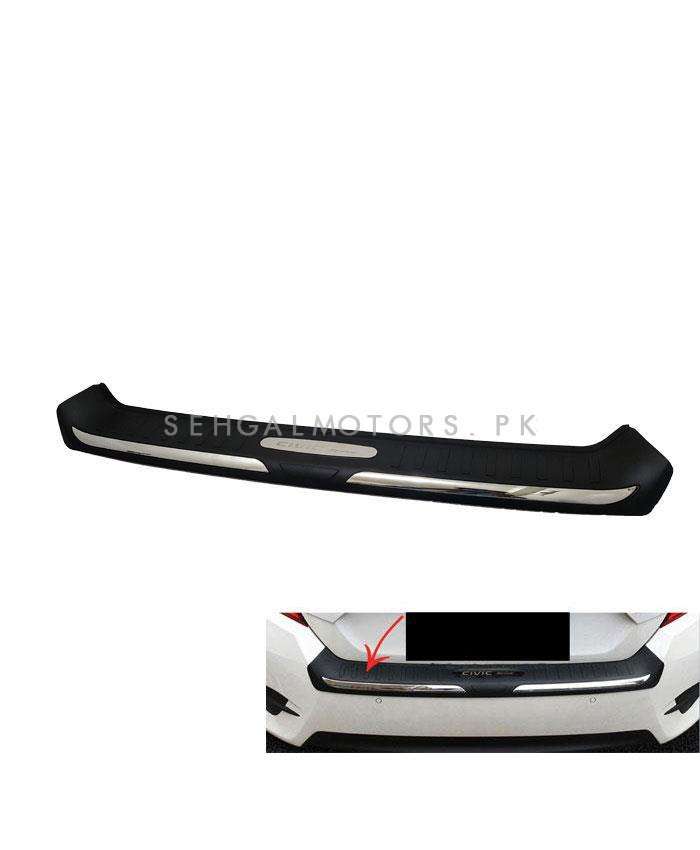 Honda Civic Chrome Trunk Bumper Protector Black - Model 2016-2021 MA001308