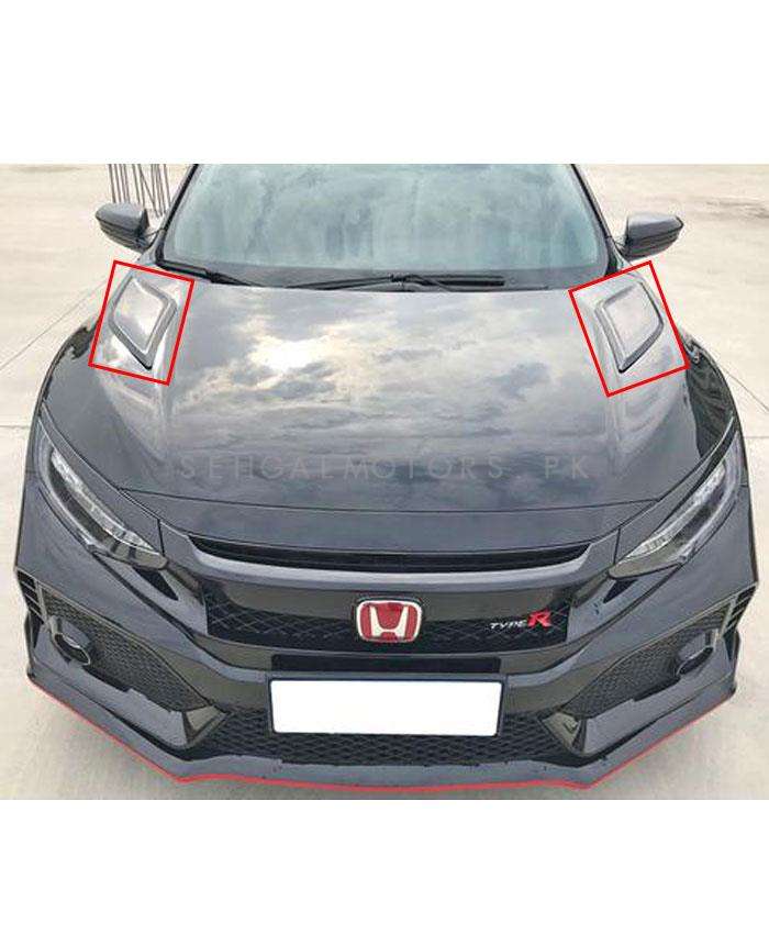 Honda Civic GT Hood Air Flow Pair - Model 2016-2021