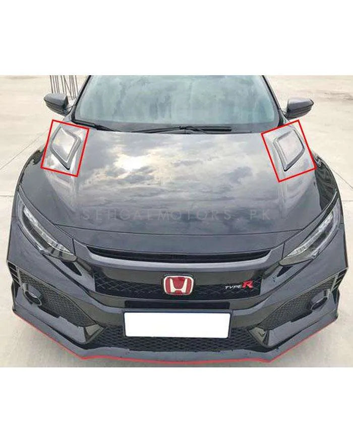 Honda Civic GT Hood Air Flow Pair - Model 2016-2021