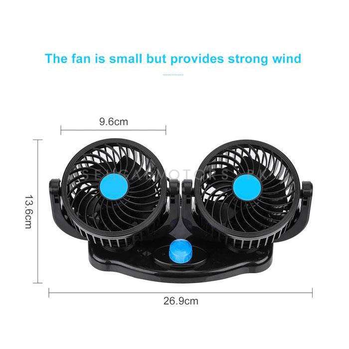 Rotatable Dual Speed Car Electric Fan