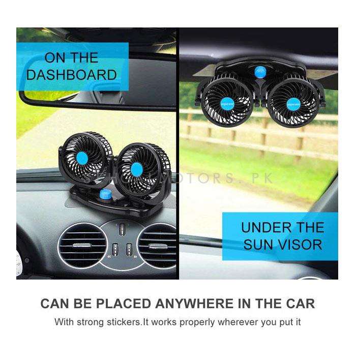 Rotatable Dual Speed Car Electric Fan