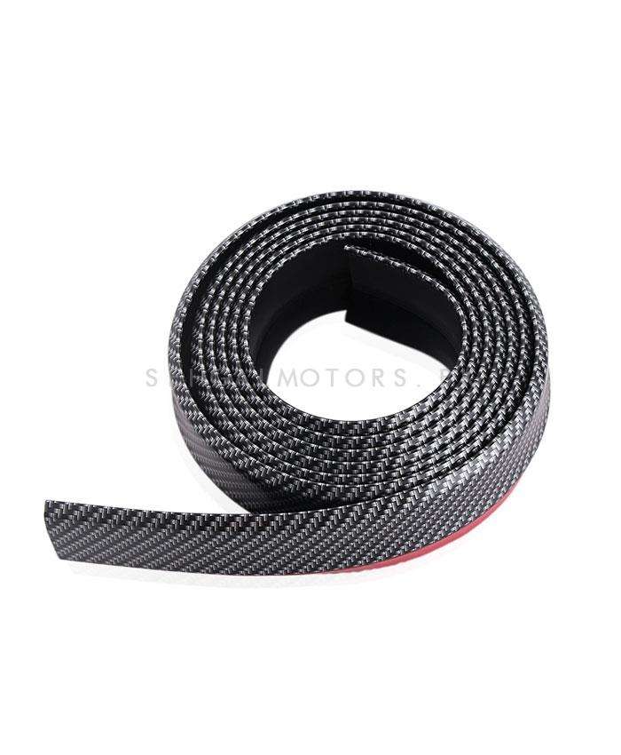 Rubber Lip Protector Carbon Fiber Black