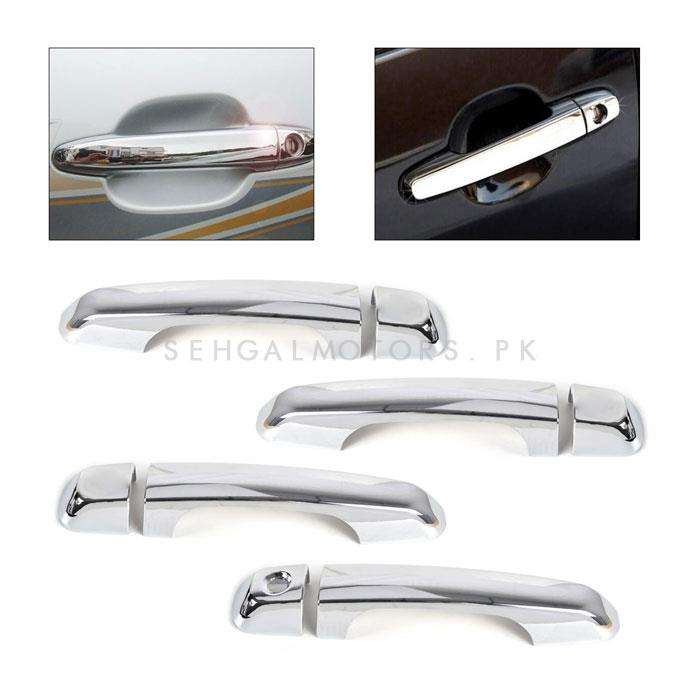 Toyota Land Cruiser Electroplated Chrome Handle Covers 2 Sensor - Model 2015-2021