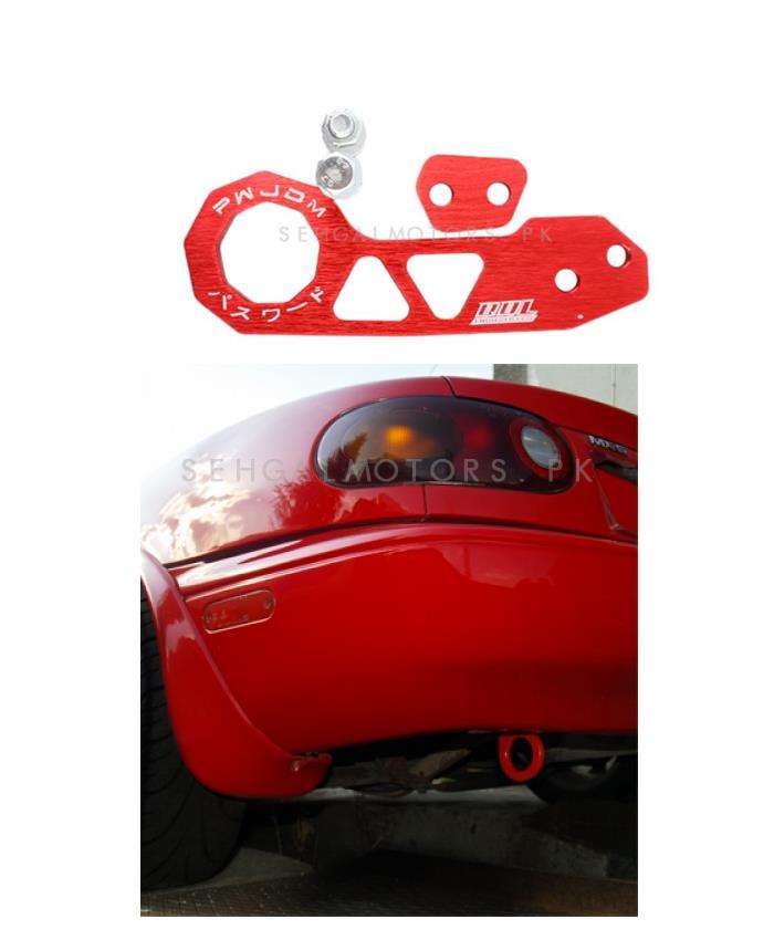 Password JDM Rear Tow Hook - Red