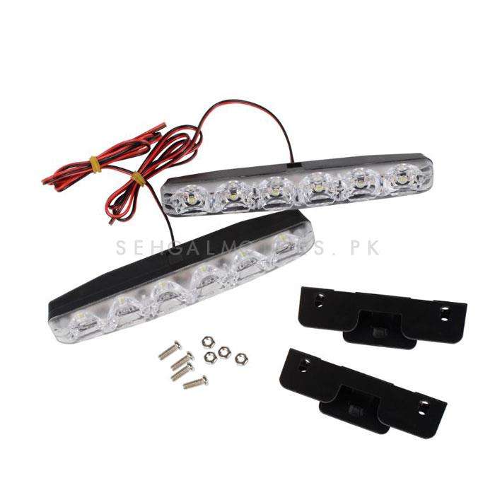 Mark X Style Front LED DRL White Color 6 LED - Pair