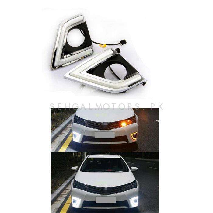 Toyota Corolla Smd Cob Fog Lamps Light Drl Covers