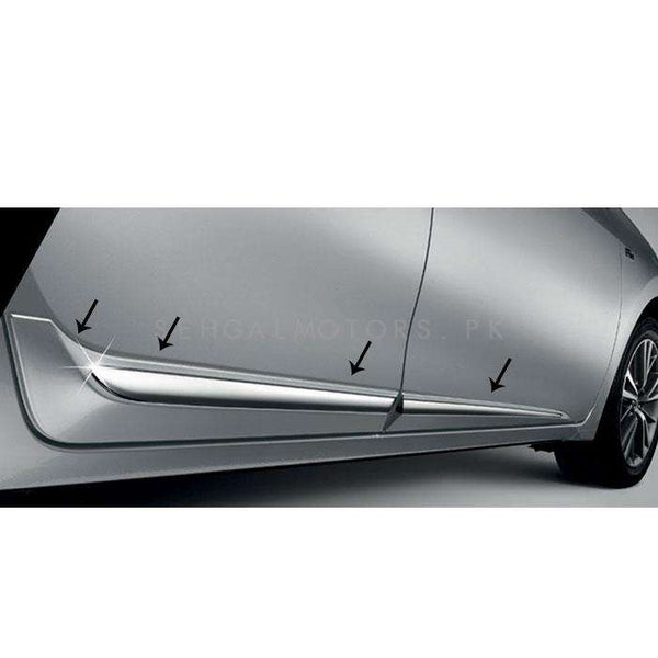 Toyota Corolla / Isuzu D-Max Door Lower Chrome Moulding Big Version 4 PCS-