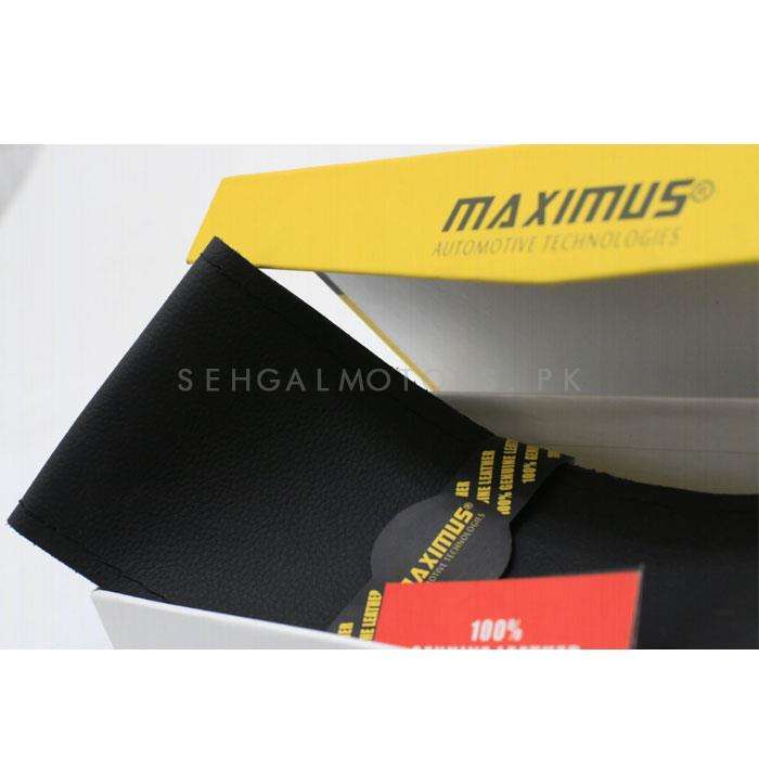 Maximus Genuine Leather Car Steering Anti Non Slip Wheel Cover