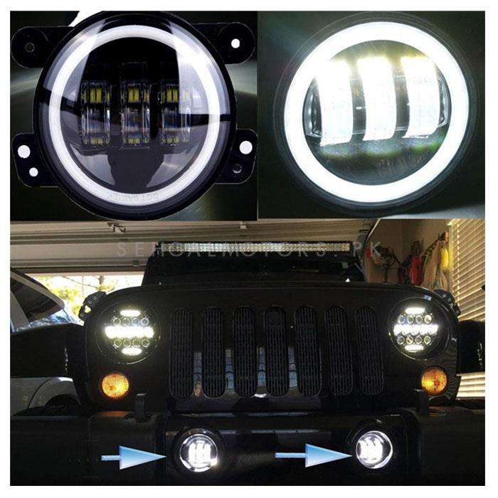 Jeep Fog Lamps Bumper Light Style B Small For Bumper - Pair