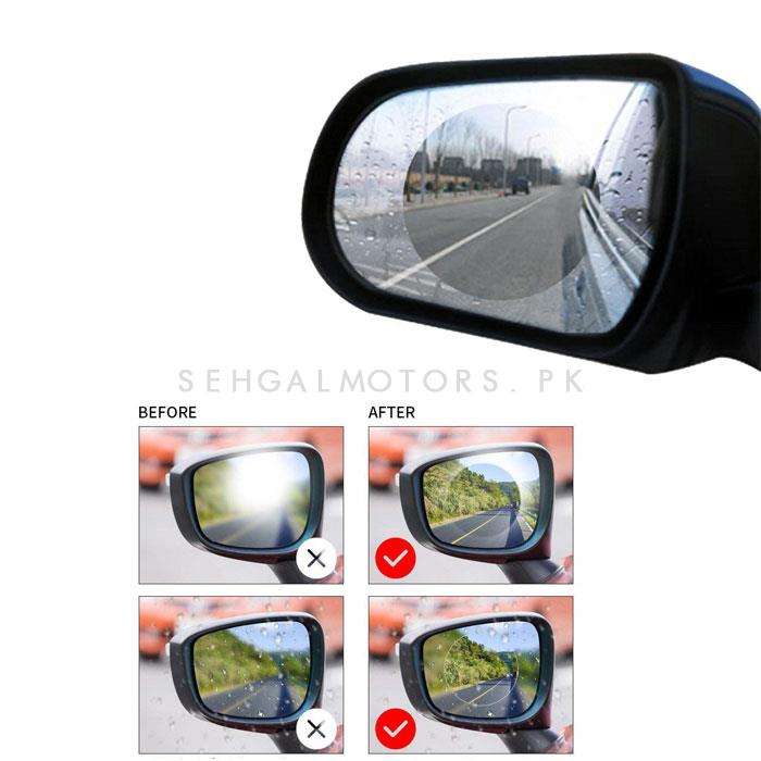 Anti Fog Rear view Side Mirror Circle Waterproof Film - Pair