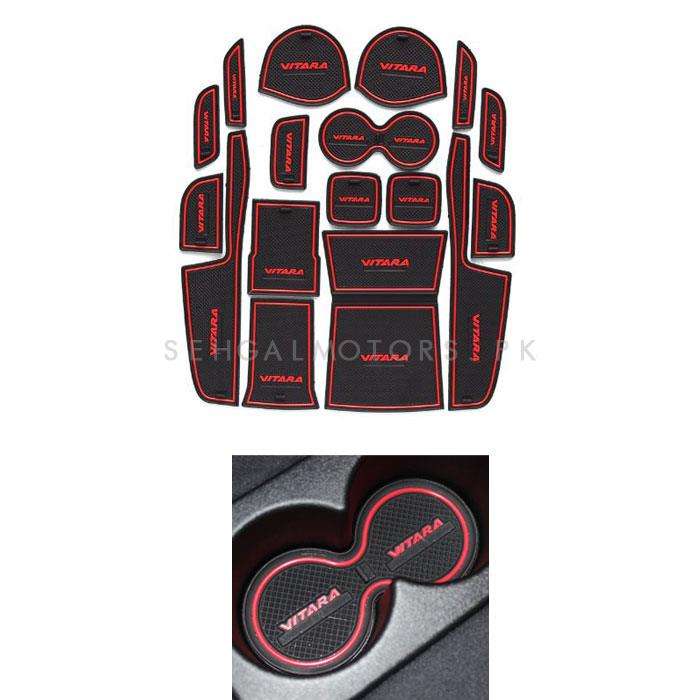 Suzuki Vitara PVC Interior Mats Red - Model 2016-2021