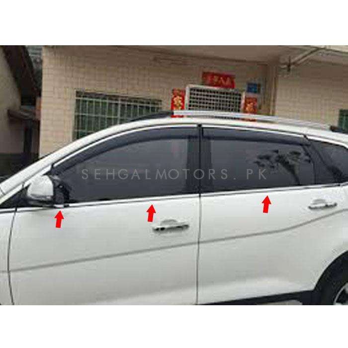 Honda Vezel Window Chrome Weather Strips 6 Pcs - Model 2013-2021