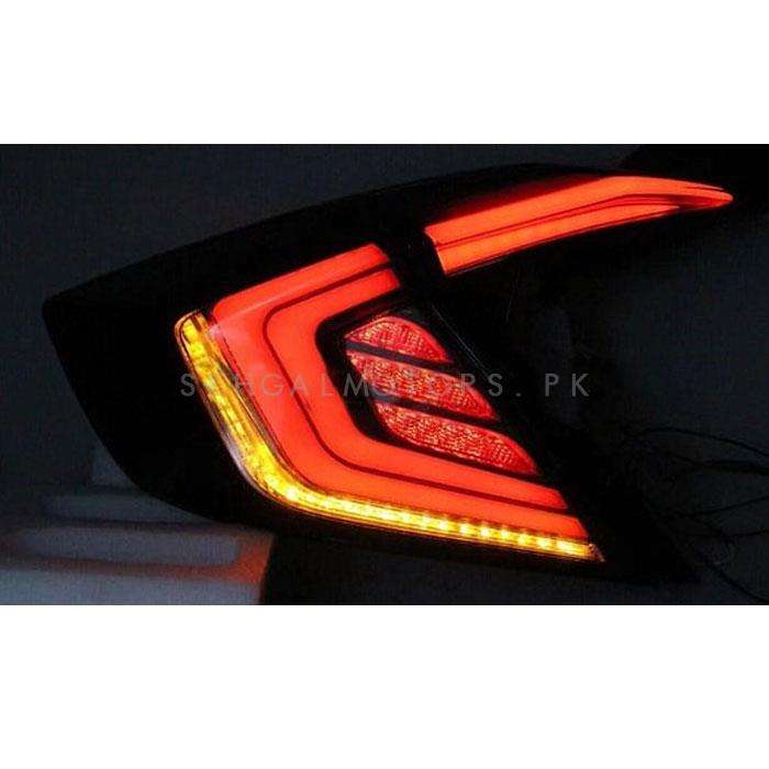 Honda Civic Sequential Back Lamps Light Red - Model 2016-2021