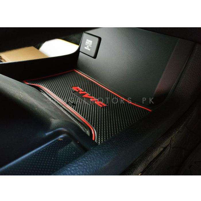 Honda Civic PVC Interior Mats Red - Model 2016-2021