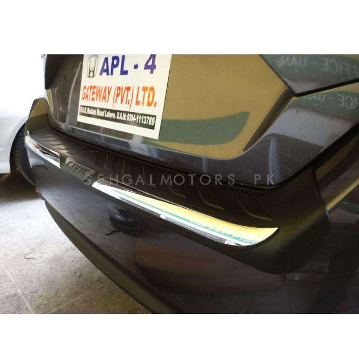 Honda Civic Chrome Trunk Bumper Protector Black - Model 2016-2021 MA001308