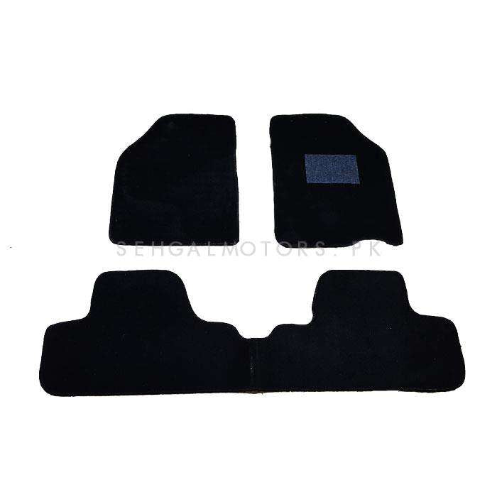 Suzuki Swift Custom Fit Carpet Floor Mat Black Mix Design 3 Pcs - Model 2010-2021