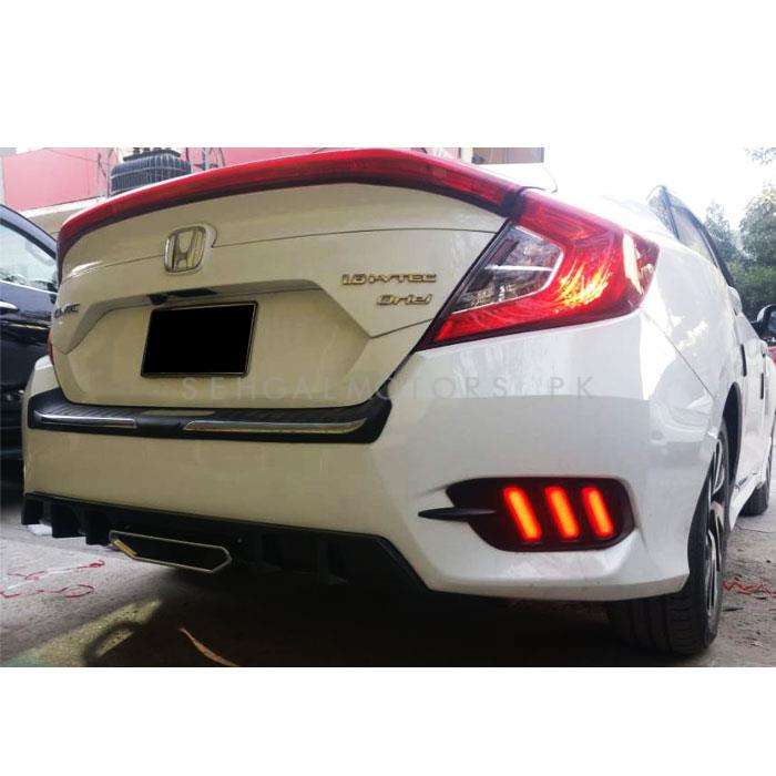 Honda Civic New Si Style Glossy Diffuser - Model 2016-2021