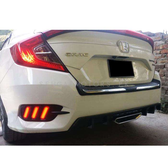 Honda Civic New Si Style Glossy Diffuser - Model 2016-2021