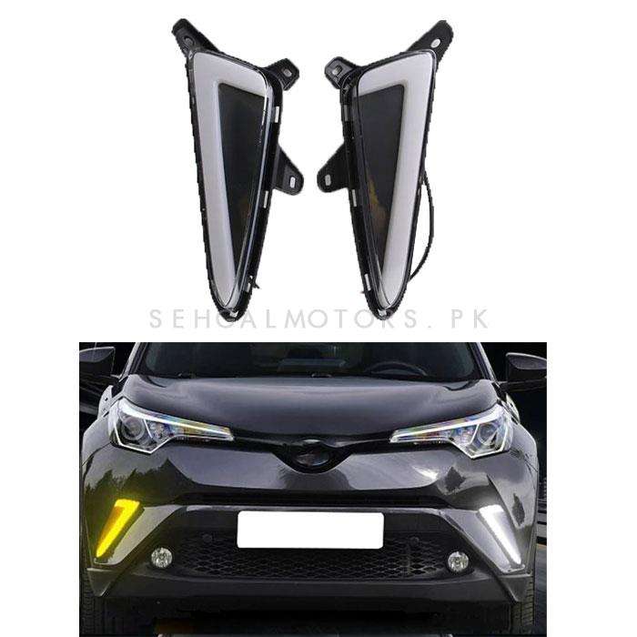 Toyota CHR Fog Lamps Lights DRL Cover Nike Style Model 2017-2021