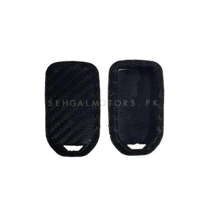 Honda Civic PVC Silicone Protection Key Cover Carbon fiber - Model 2016-2021