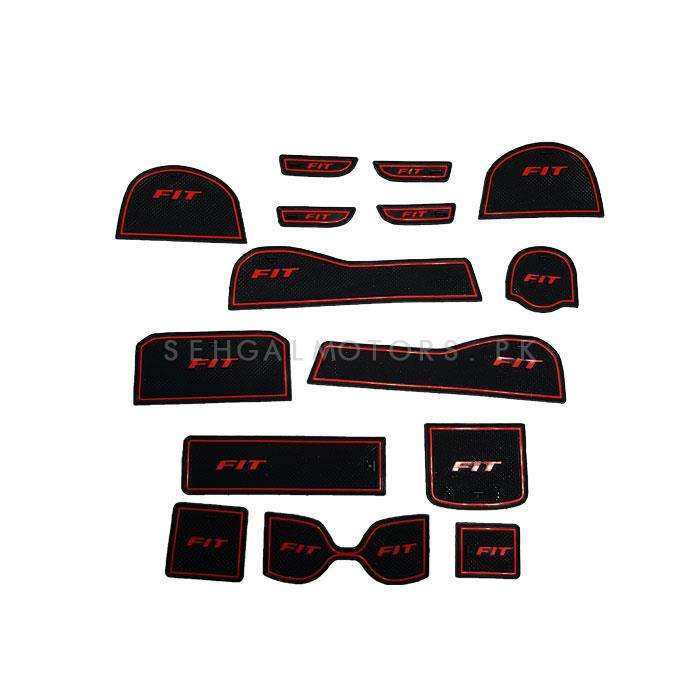 Honda Fit PVC Interior Mats Red - Model 2013-2019