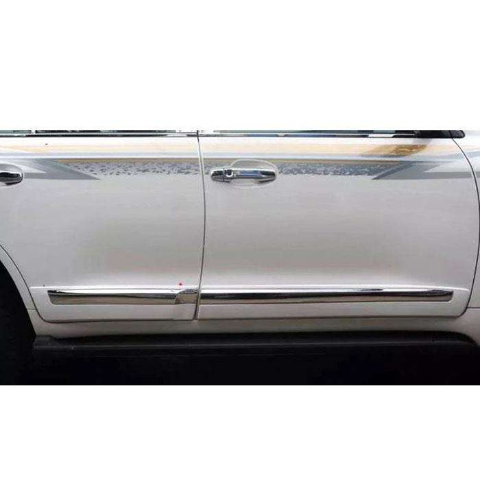 Toyota Land Cruiser Big Door Moulding White and Chrome - Model 2015-2021