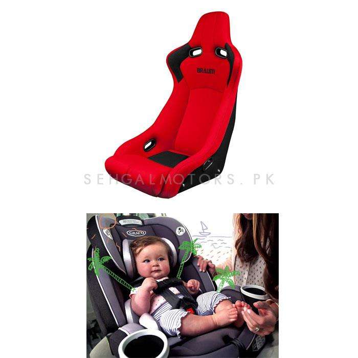 Baby Bucket Seat Red and Black