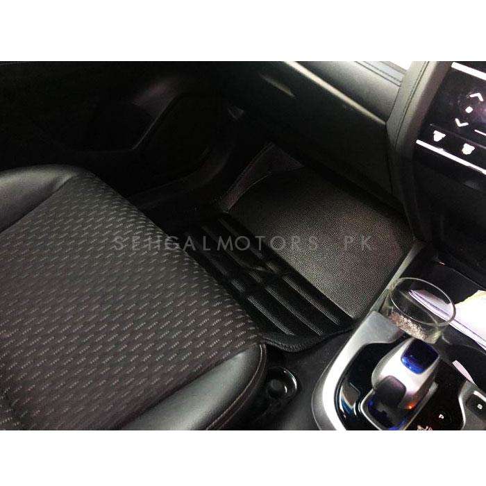 Honda Fit 5D Custom Floor Mat Black 3 Pcs - Model 2013-2017