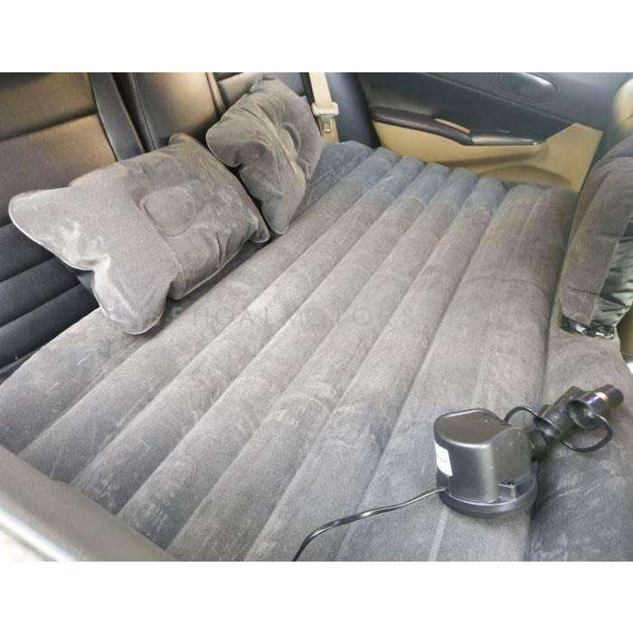 Car Back Seat Air Inflatable Mattress Portable Bed Black