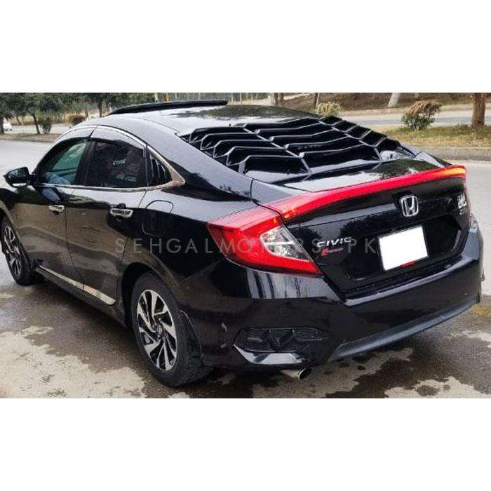 Honda Civic Louver Back Screen Rack Evo Style - Model 2016-2021