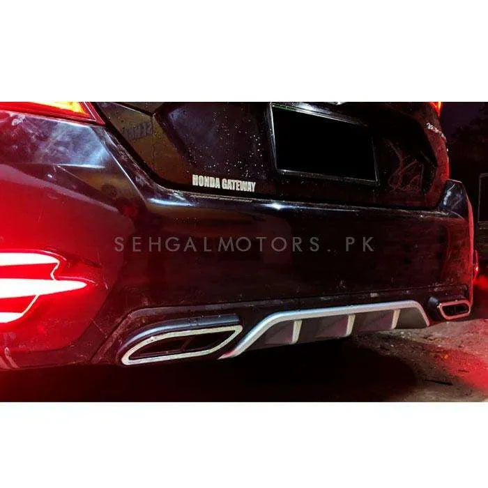 Honda Civic Bumper Diffuser Mercedes Style - Model 2016-2021