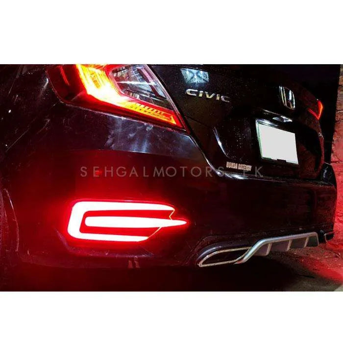 Honda Civic Bumper Diffuser Mercedes Style - Model 2016-2021