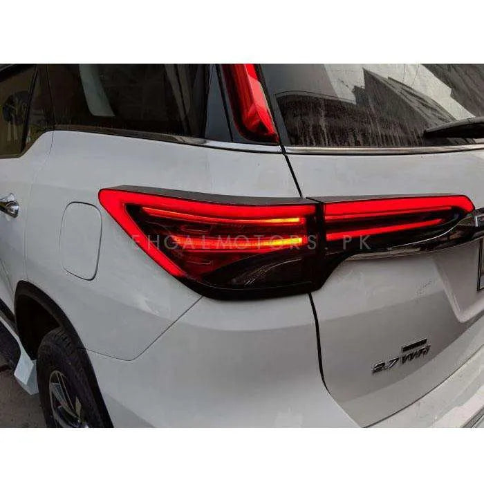 Toyota Fortuner Rear Tail Light Cover with LED Light bar - Model 2016-2021