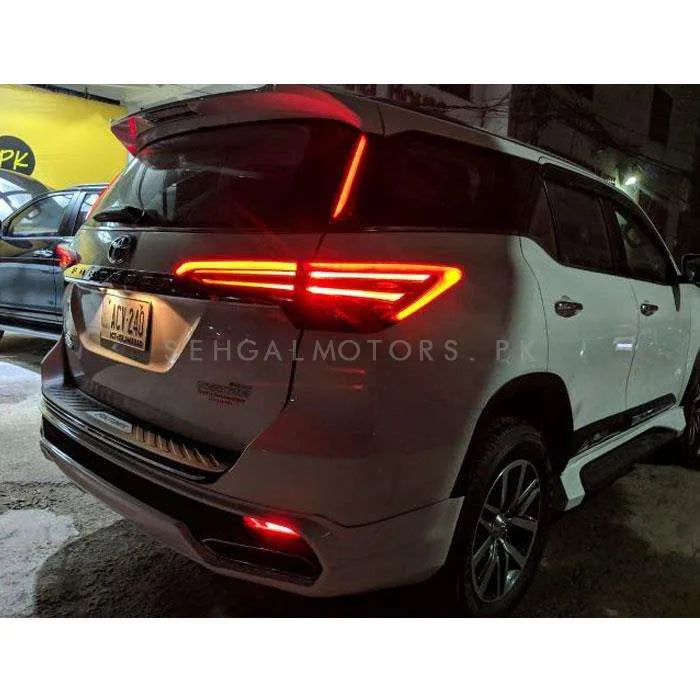 Toyota Fortuner Rear Tail Light Cover with LED Light bar - Model 2016-2021