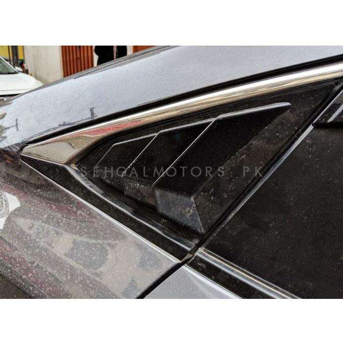 Honda Civic Quarter Glass Rack Lamborghini Style Louver Vents Pair 100302765 - Model 2016-2021