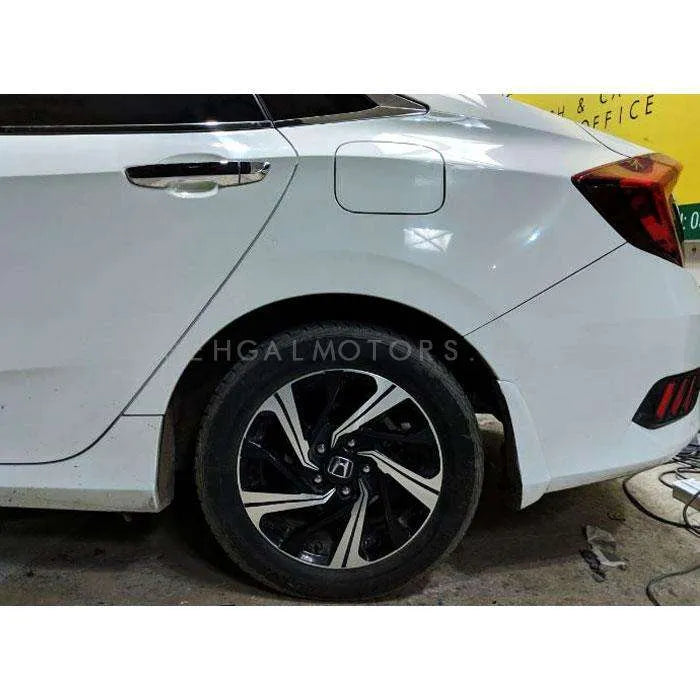 Honda Civic 3D Rim Sticker 16 inches Carbon Fiber - Model 2016-2021